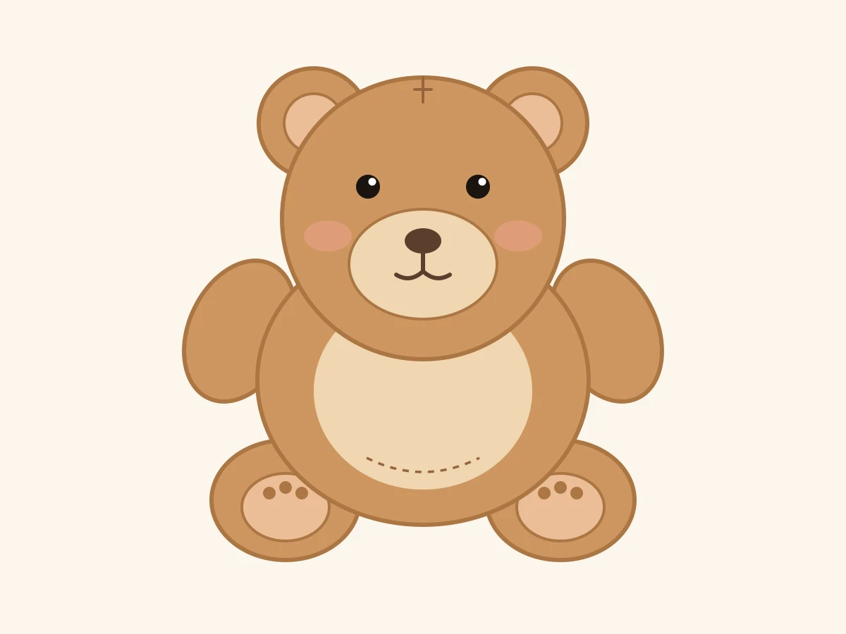 Claude Fable 5がSVGで描いたクマのぬいぐるみ