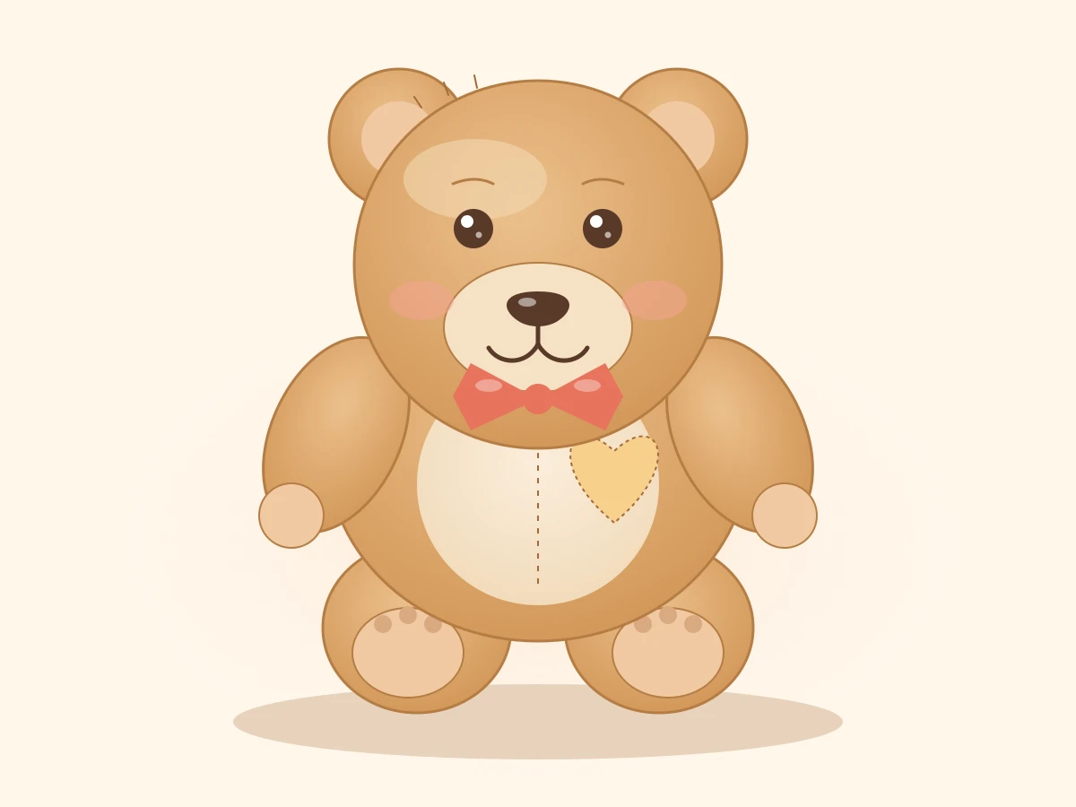 Claude Fable 5.1がSVGで描いたクマのぬいぐるみ