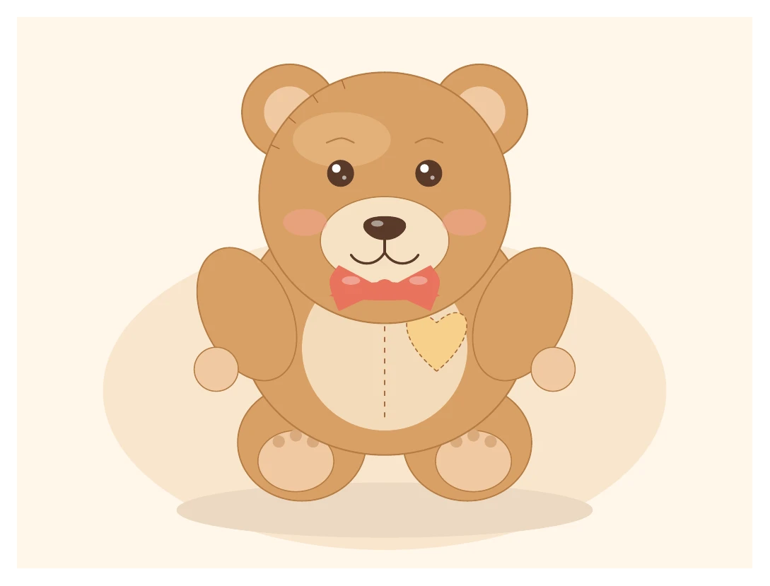 Claude Fable 5.1がTikZで描いたクマのぬいぐるみ