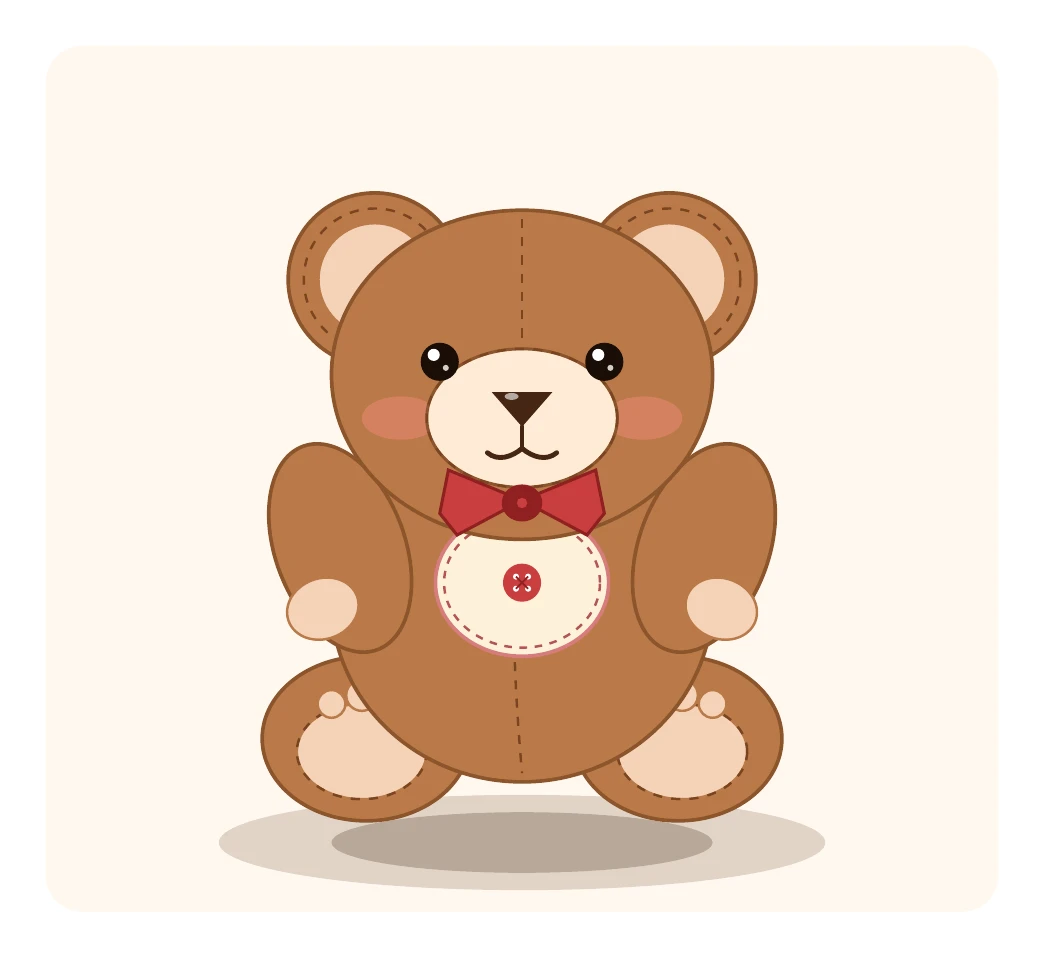 Gemini 3.7 FlashがTikZで描いたクマのぬいぐるみ