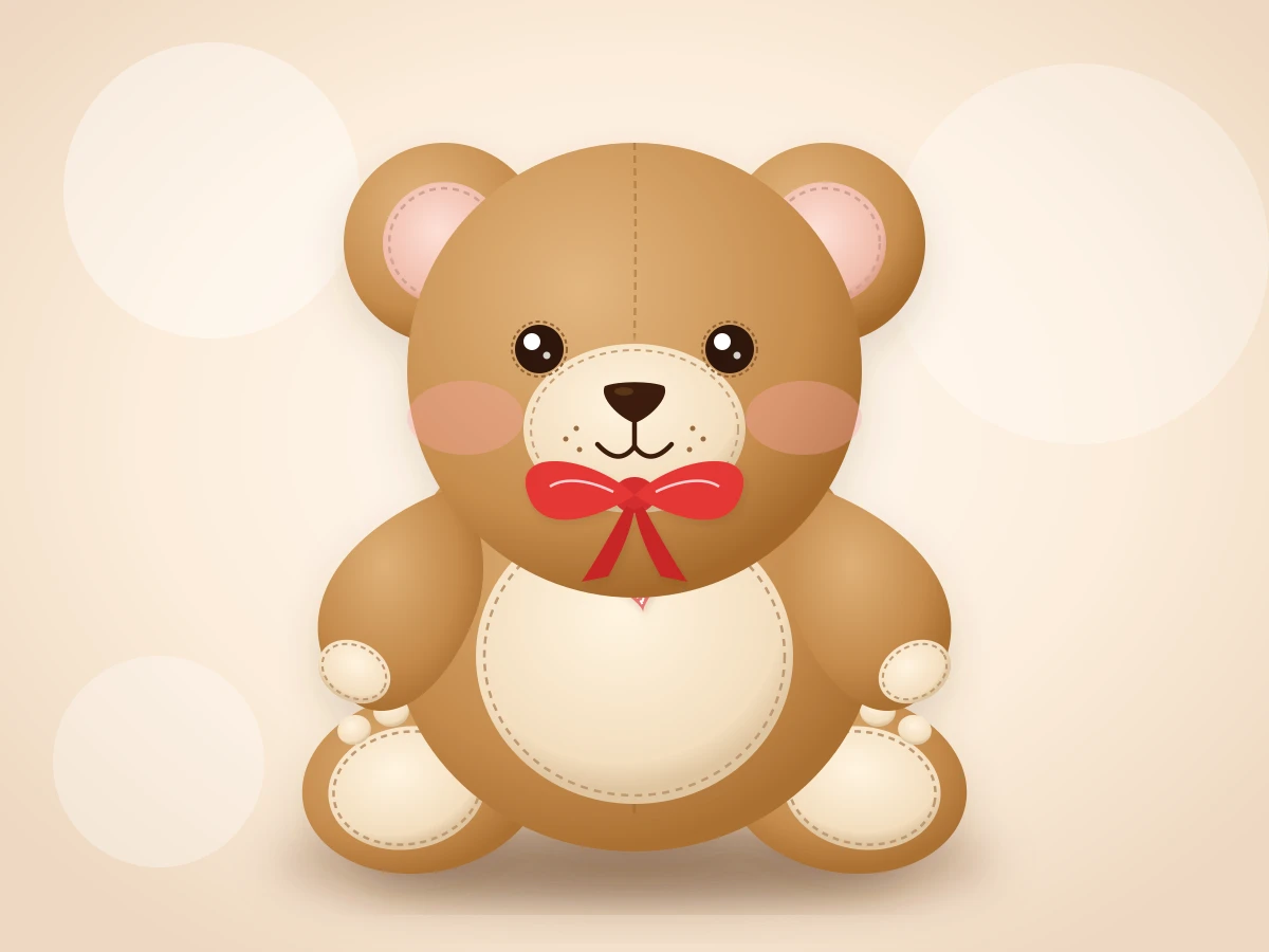 Gemini 3.8 FlashがSVGで描いたクマのぬいぐるみ