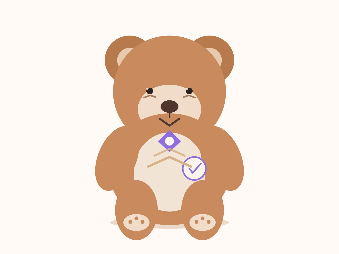 GPT-5.4がmatplotlibで描いたクマのぬいぐるみ
