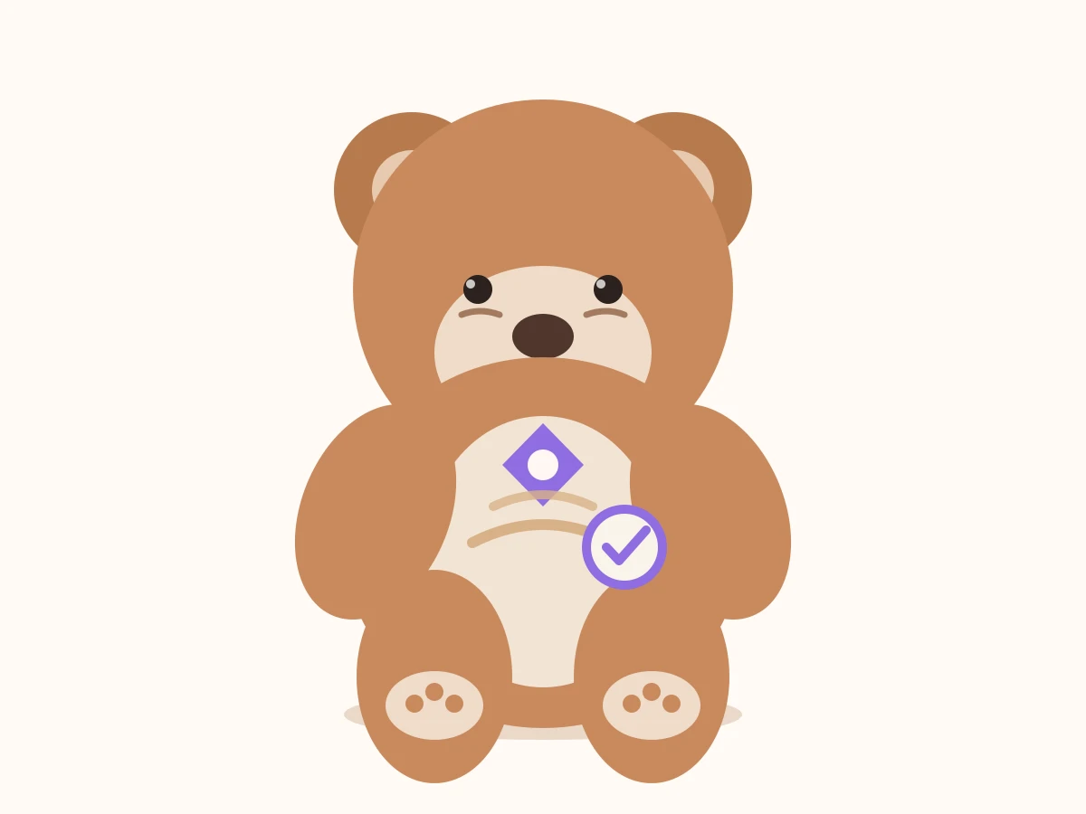GPT-5.4がSVGで描いたクマのぬいぐるみ