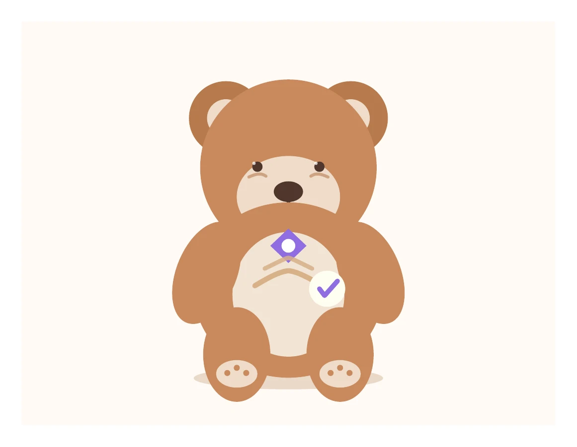 GPT-5.4がTikZで描いたクマのぬいぐるみ