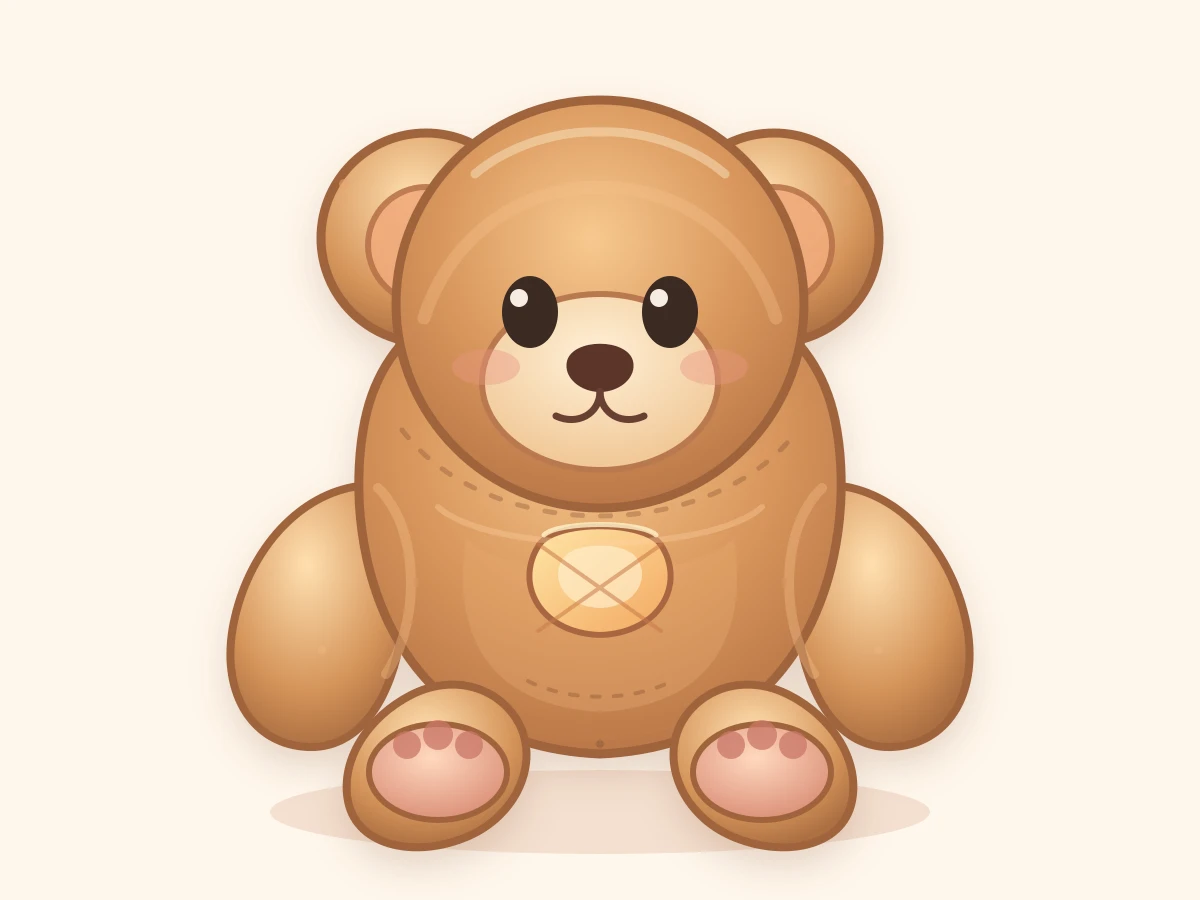 GPT-5.5がSVGで描いたクマのぬいぐるみ