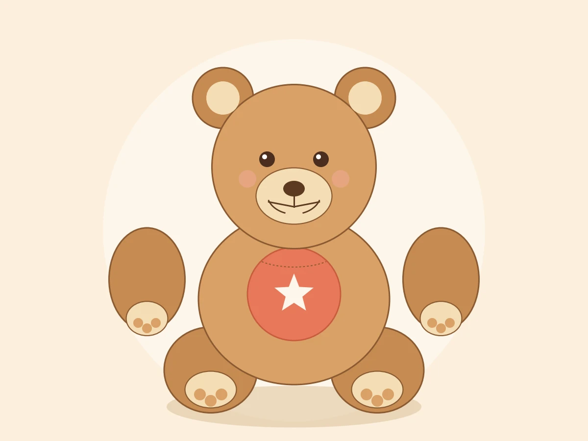 Cursor Grok 4.5がmatplotlibで描いたクマのぬいぐるみ