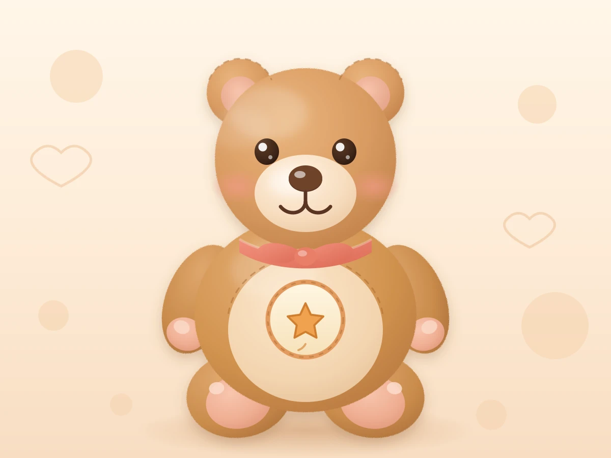 Claude Opus 5がSVGで描いたクマのぬいぐるみ