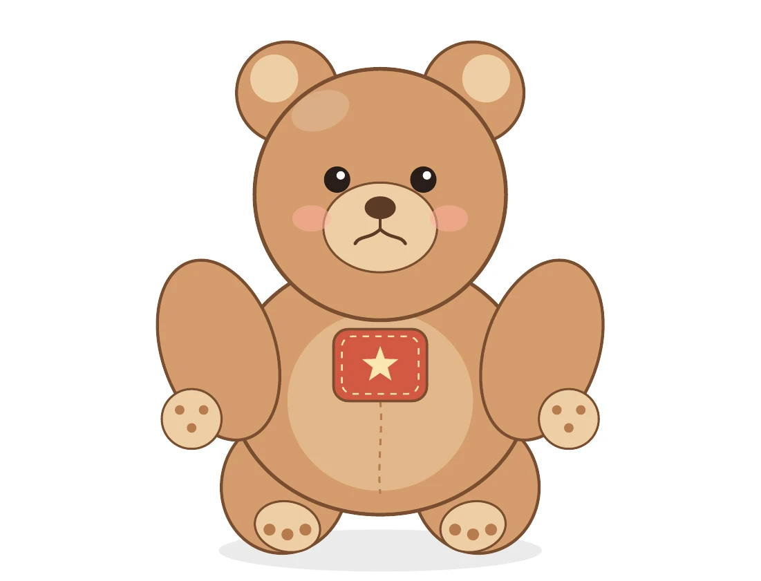 Claude Sonnet 5がTikZで描いたクマのぬいぐるみ