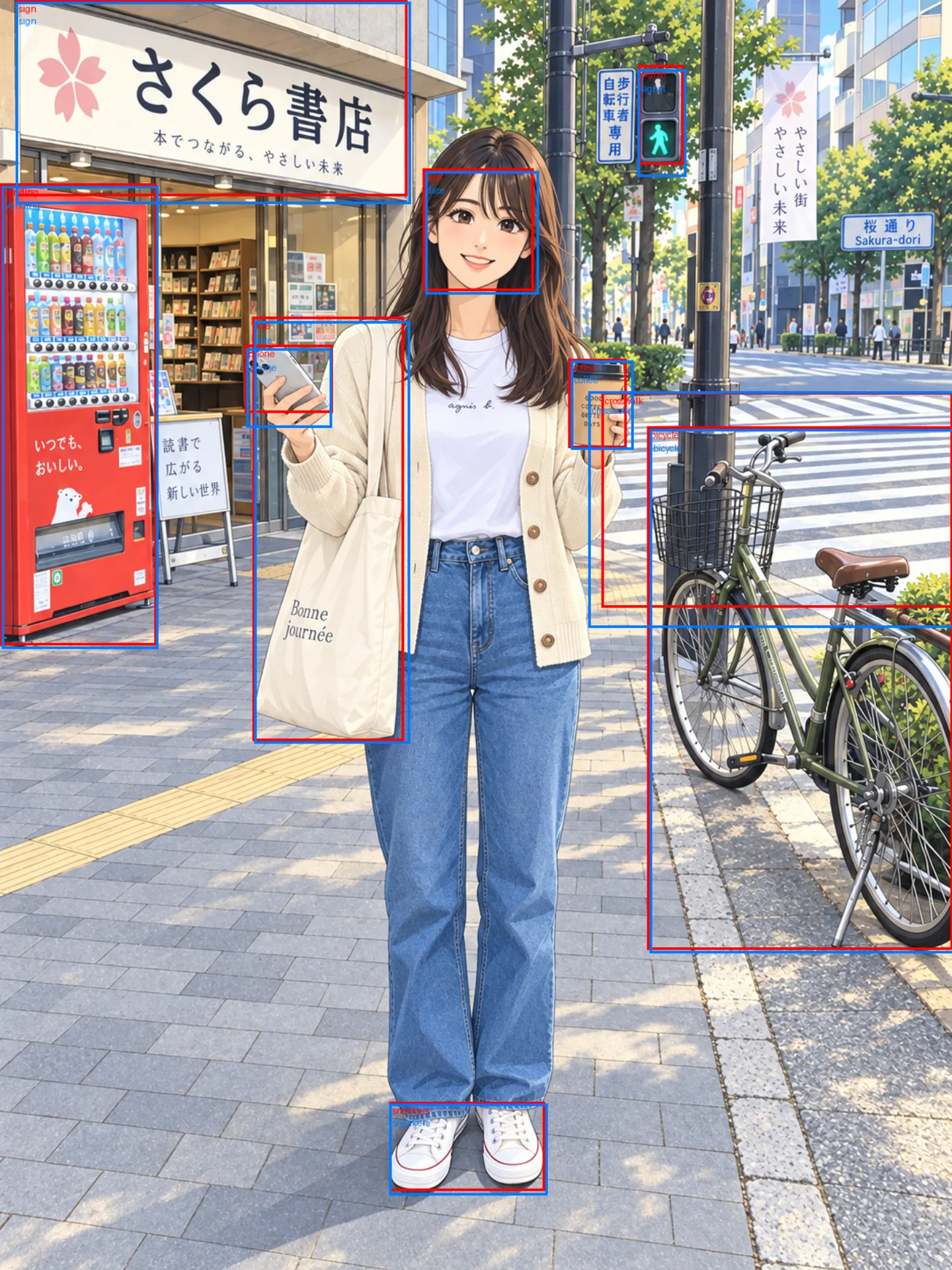 イラスト風の素材に両モデルの枠を重ねた図